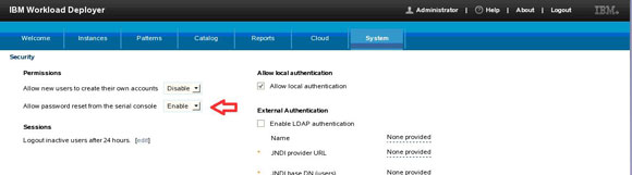 Allow password reset from the serial console